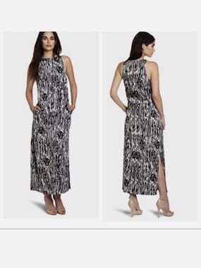 Anne Klein Lion Logo Maxi Dress
